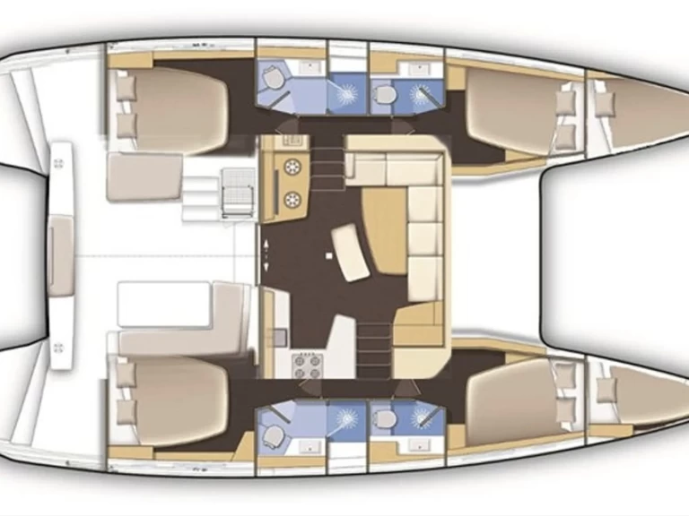 Hire Catamaran Lagoon with a boat licence
