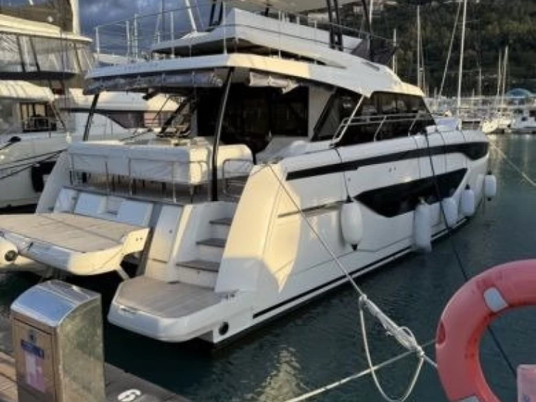 Prestige Prestige M48 charter bareboat or skippered in  Capo d'Orlando