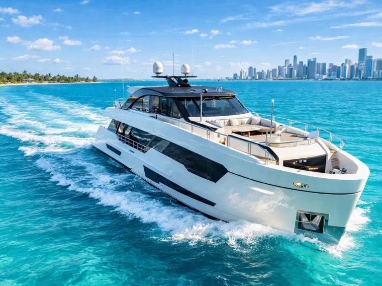 Luxury Yacht hire in Miami - Ocean alexander 28