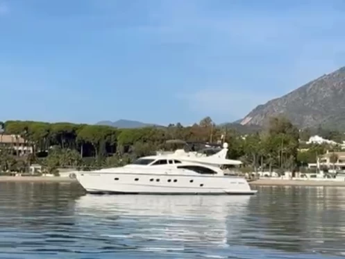 Motorboat hire in Marbella - Ferretti 68 aniversary