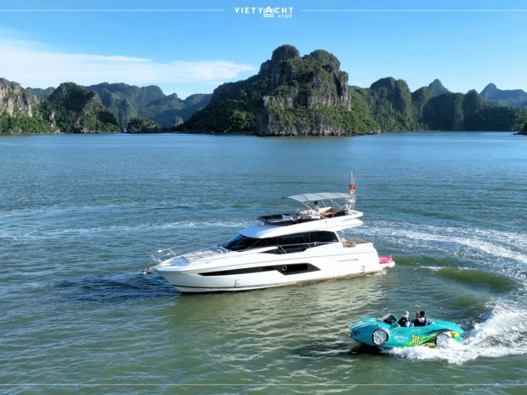 Yacht hire Hạ Long cheap Prestige 520 Fly