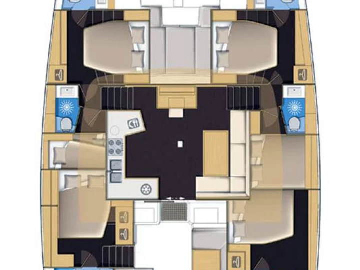 Yacht charter Ellinikó - Lagoon Lagoon 52 F on SamBoat