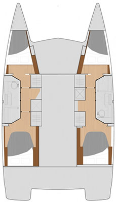 Catamaran hire in Bormes-les-Mimosas - Fountaine Pajot Lucia 40