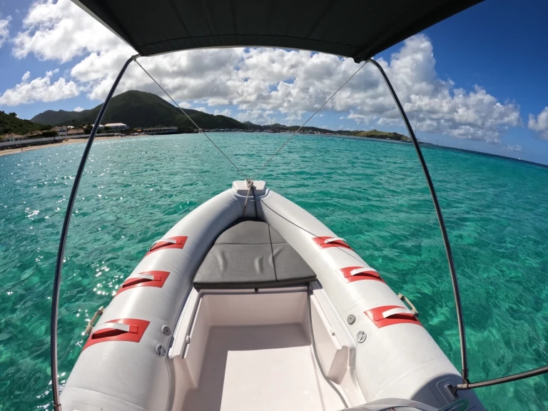 Semi-Rigide Rib 480 charter bareboat or skippered in  Marigot