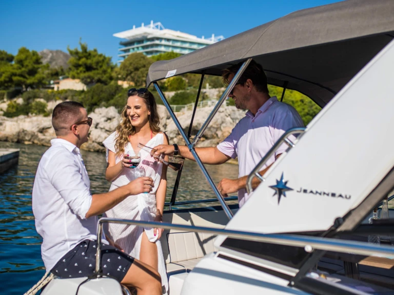 Jeanneau Leader 30 charter bareboat or skippered in  Dubrovnik