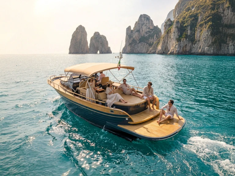 Motorboat to hire Positano at the best price