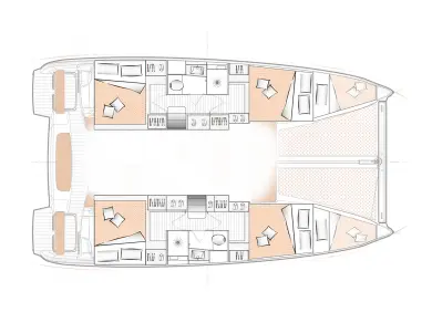 Hire Catamaran with or without skipper Excess Paros (Island)