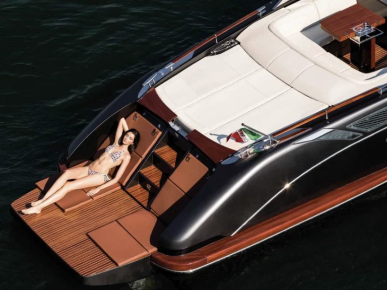 Riva Rivamare 38 charter bareboat or skippered in  Santa Eulària des Riu