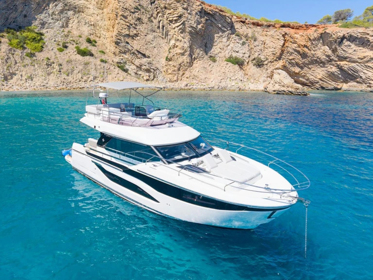Prestige Yachts F49 charter bareboat or skippered in  Santa Eulària des Riu