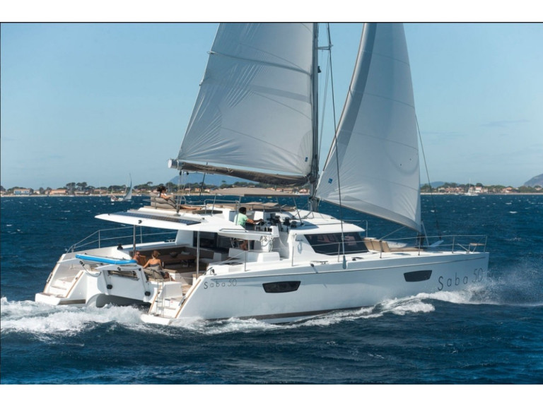 Fountaine Pajot Saba 50 charter bareboat or skippered in  Cogolin