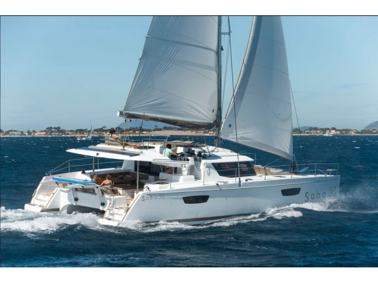 Fountaine Pajot Saba 50 charter bareboat or skippered in  Cogolin