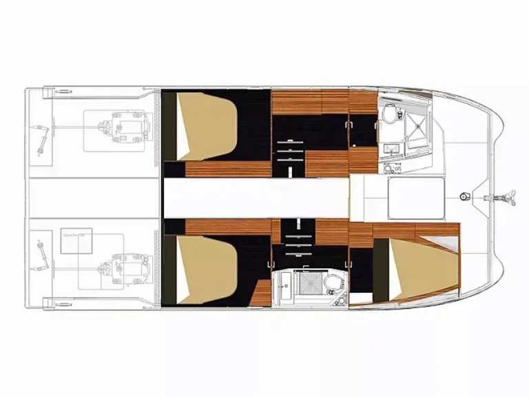 Hire Motorboat Fountaine Pajot with a boat licence