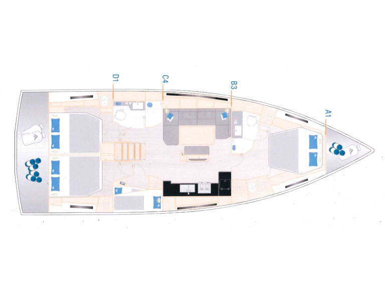 Hire Sailboat with or without skipper Hanse Cogolin