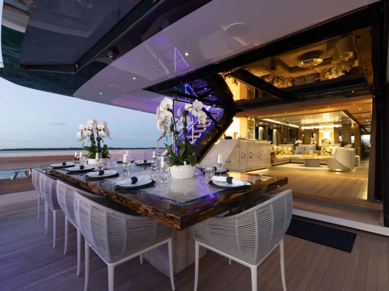 Ferretti Never Blue charter bareboat or skippered in  Miami