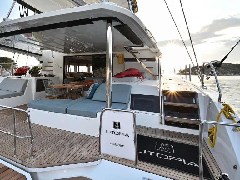 Lagoon Utopia charter bareboat or skippered in  Athens
