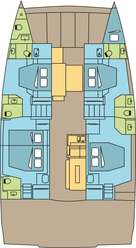 Catamaran hire in Praslin Island - Bali Bali 4.8