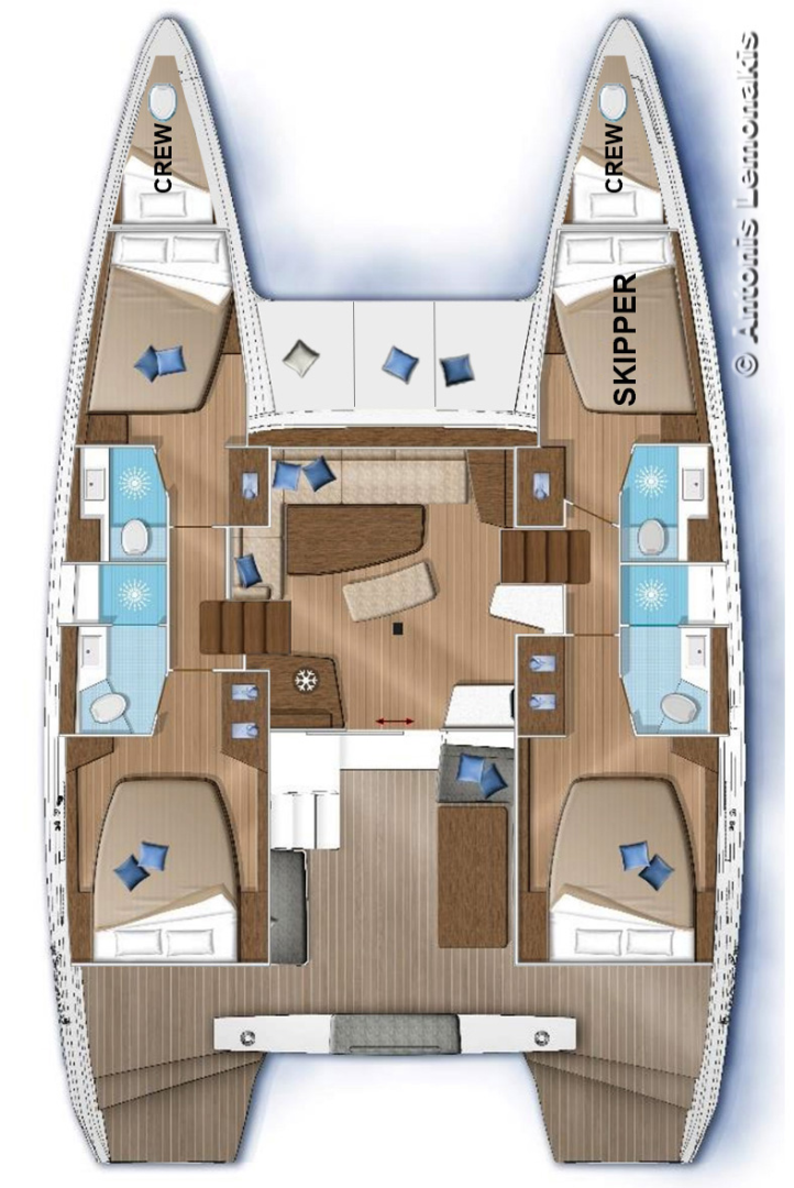 Hire a Lagoon Lagoon 42 Syra