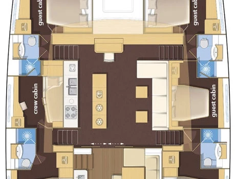 Yacht hire Split cheap Lagoon 620