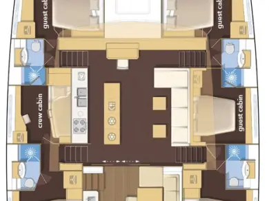 Yacht hire Split cheap Lagoon 620