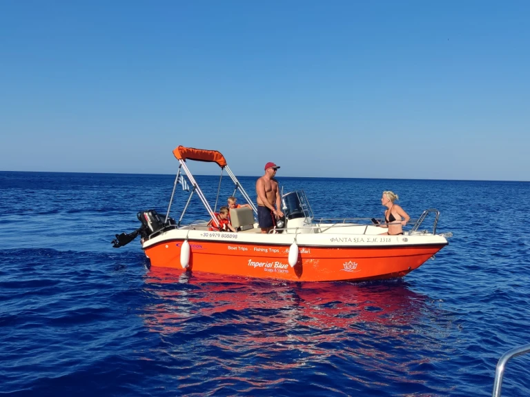 Yacht hire Kato Gouves cheap Blu Water 170cc