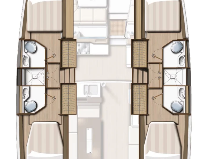 Bali Bali 4.2 charter bareboat or skippered in  Golfo Aranci