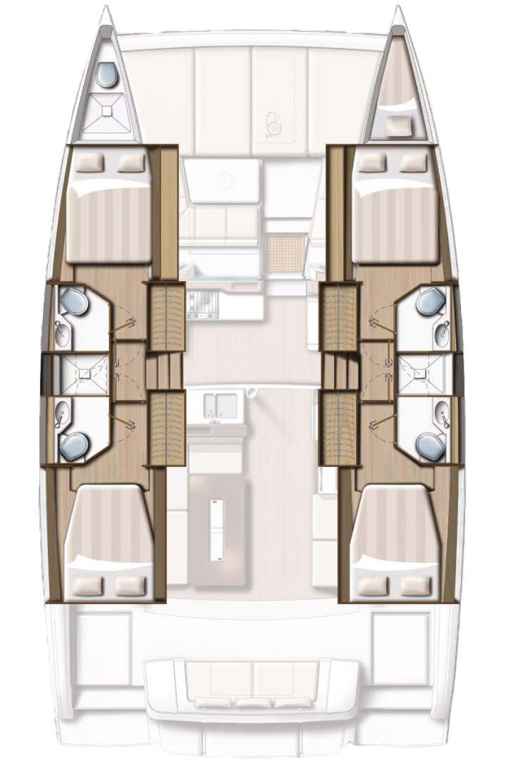 Bali Bali 4.2 charter bareboat or skippered in  Golfo Aranci