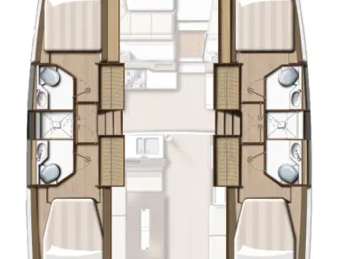 Bali Bali 4.2 charter bareboat or skippered in  Golfo Aranci