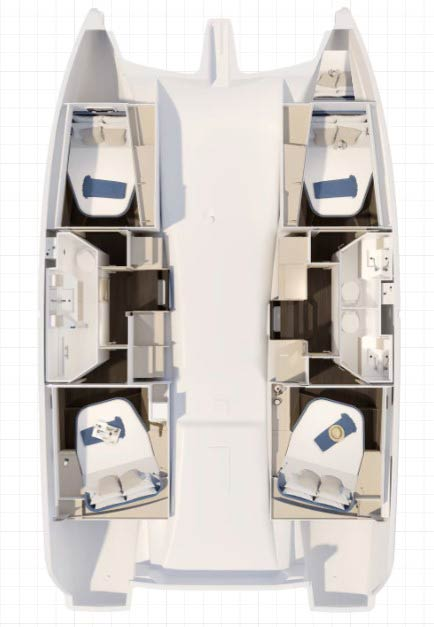 Hire a Fountaine Pajot Fountaine Pajot FP 41 Quatuor 3 Biograd na Moru