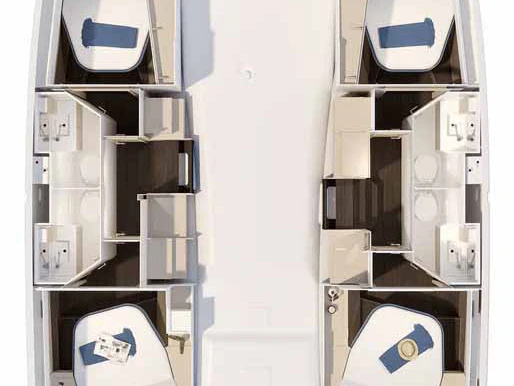 Charter a Fountaine Pajot Fountaine Pajot FP 41 Quatuor 4 in Trogir on Samboat