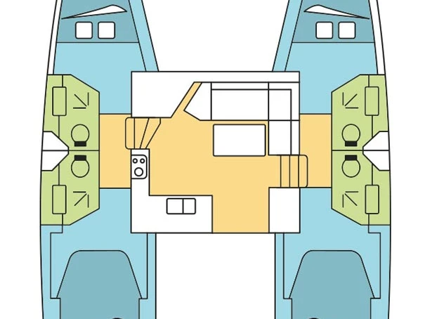 Fountaine Pajot Isla 40 charter bareboat or skippered in  Trogir