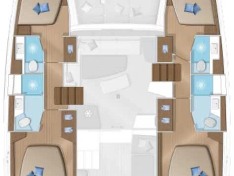 Hire Catamaran Lagoon with a boat licence