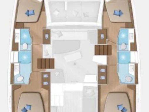 Lagoon Lagoon 42 charter bareboat or skippered in  Trogir