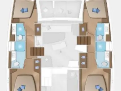 Lagoon Lagoon 42 charter bareboat or skippered in  Trogir