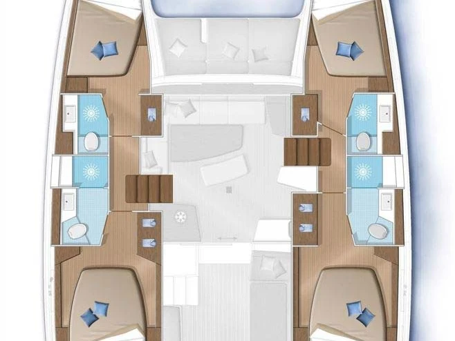 Hire Catamaran Lagoon with a boat licence