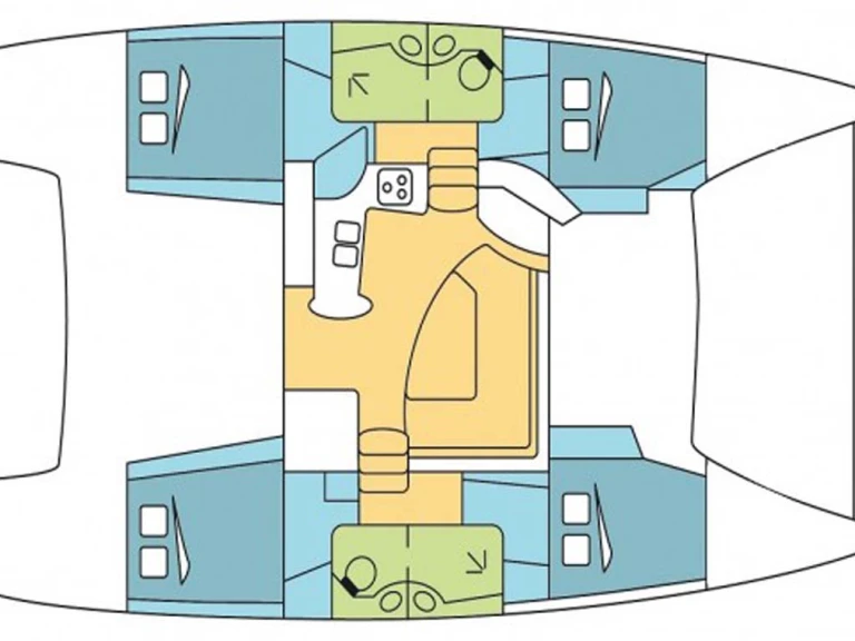 Catamaran hire in Trogir - Fountaine Pajot Lipari 41