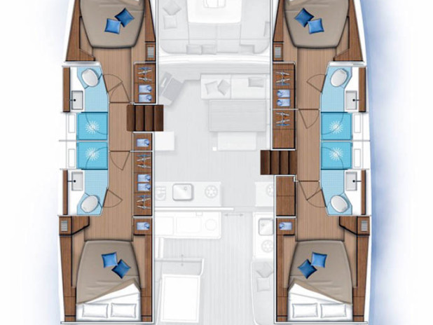 Hire Catamaran Lagoon with a boat licence
