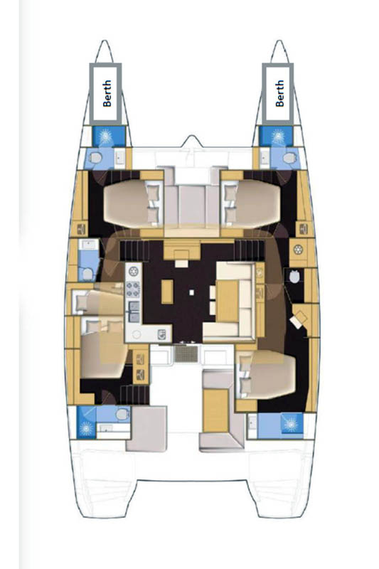 Hire Catamaran Lagoon with a boat licence