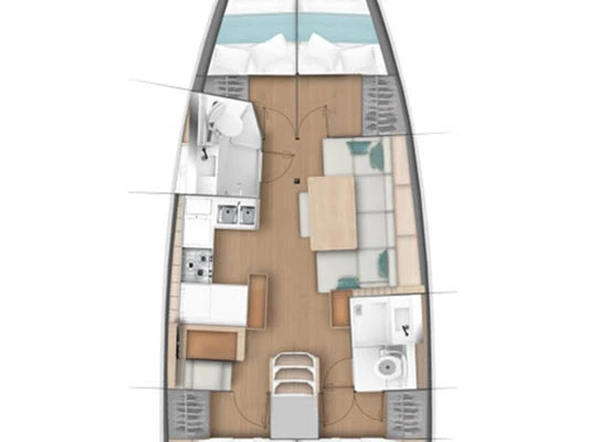 Jeanneau Sun Odyssey 440 charter bareboat or skippered in  Seget Donji