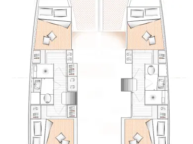 Hire Catamaran with or without skipper Excess Préveza