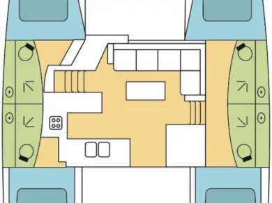 Hire Catamaran Fountaine Pajot with a boat licence