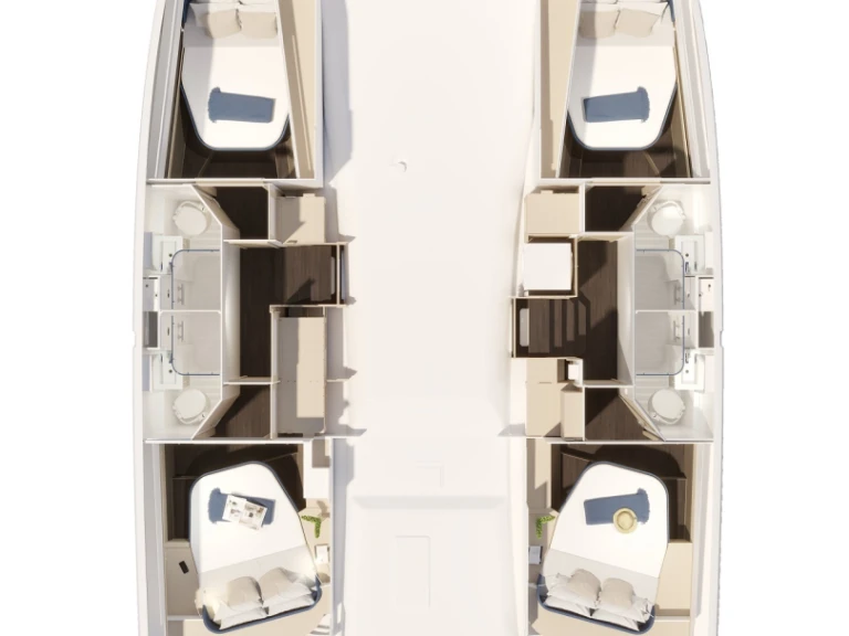 Yacht charter Gouvia - Fountaine Pajot Fountaine Pajot FP 44 Quatuor - 4 + 2 cab. on SamBoat