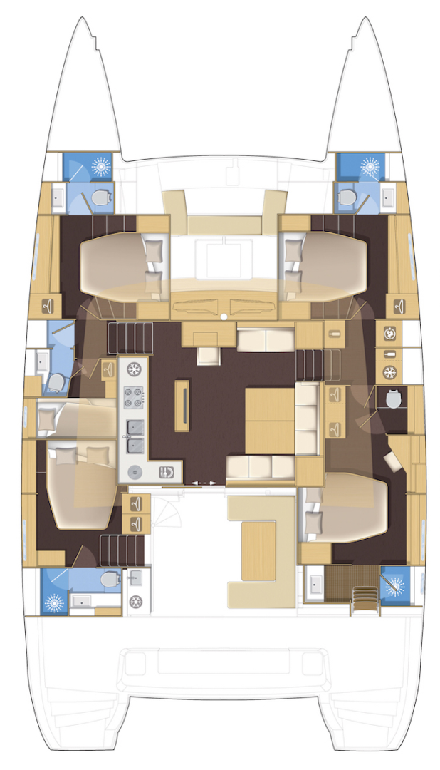 Catamaran hire in Gouvia - Lagoon Lagoon 52 F