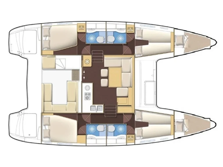 Lagoon Lagoon 400 S2 charter bareboat or skippered in  Sukošan