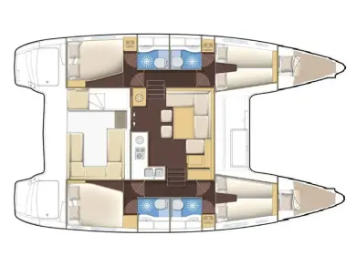 Lagoon Lagoon 400 S2 charter bareboat or skippered in  Sukošan