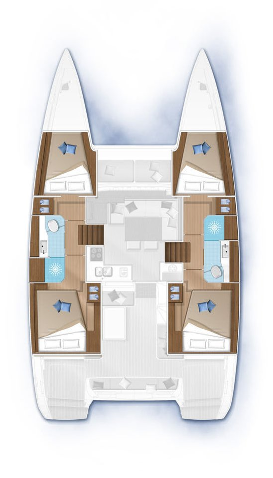 Hire Catamaran with or without skipper Lagoon Seget Donji
