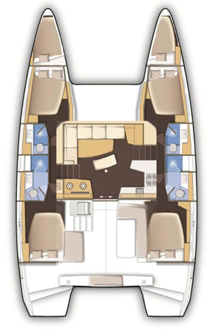 Hire Catamaran with or without skipper Lagoon Trogir