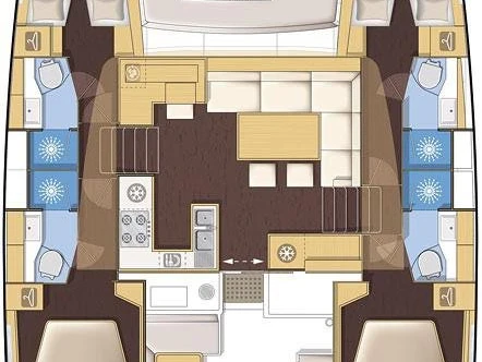 Hire Catamaran Lagoon with a boat licence