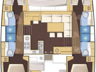 Hire Catamaran Lagoon with a boat licence