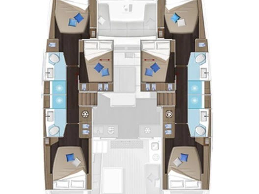 Catamaran to hire Lávrio at the best price