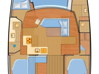 Hire Catamaran Fountaine Pajot with a boat licence